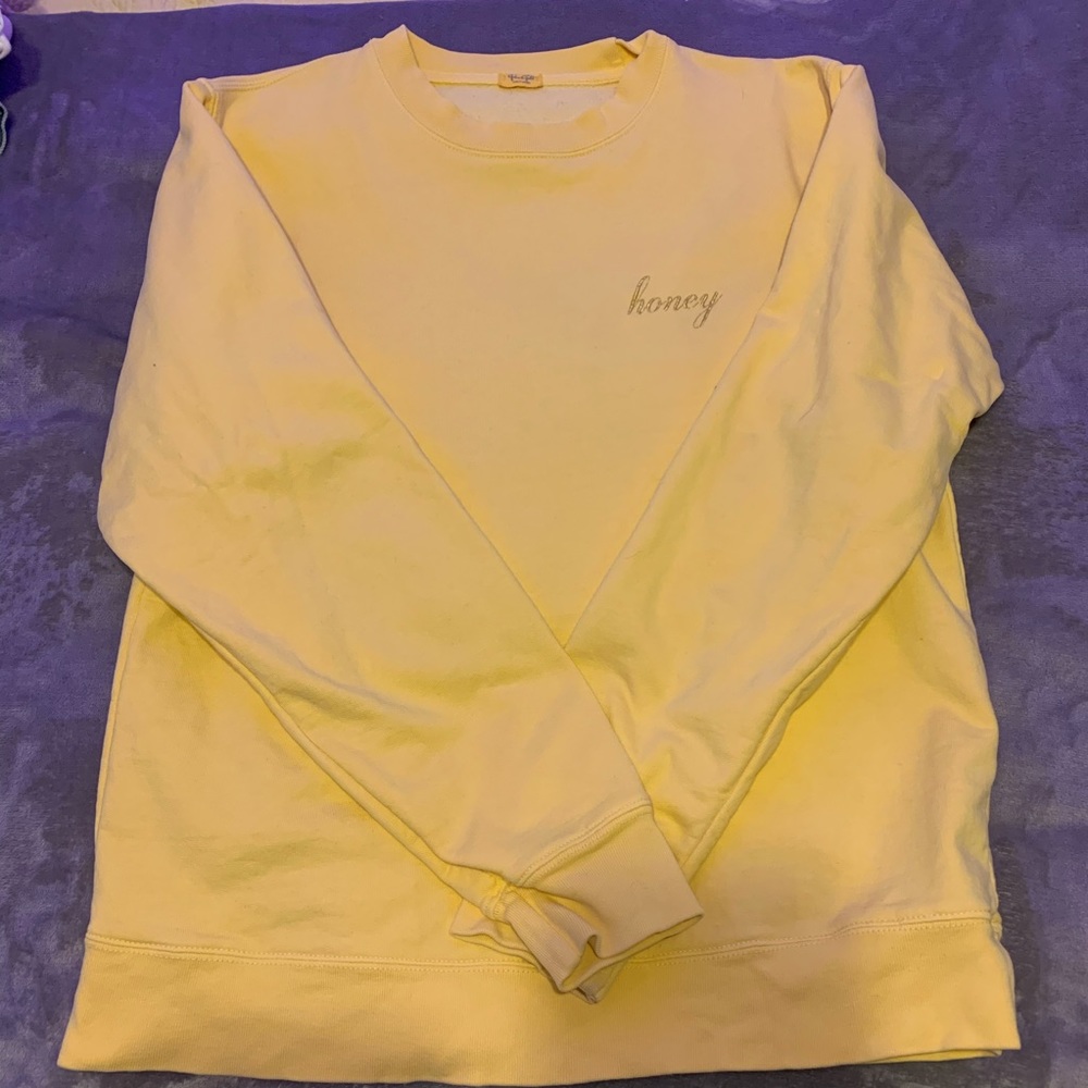 yellow honey sweatshirt!
